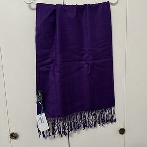 Perfect Match | Accessories | New Purple Cashmeresilk Scarf | Poshmark
